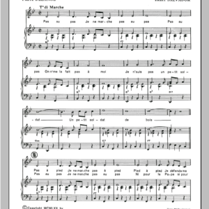 Henri Salvador Pas Au Pas Musik Noten - Piano & Vocal - 115383-0