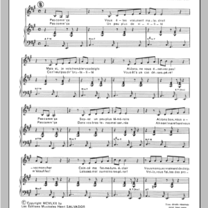 Henri Salvador Pas Comme Ca Musik Noten - Piano & Vocal - 115384-0