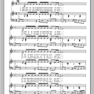 Henri Salvador Pauvre Jesus Christ Musik Noten - Piano & Vocal - 115402-0