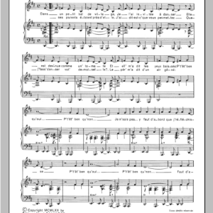 Henri Salvador P'tetre Bien Que Oui P'tetre Bien Que Non Musik Noten - Piano & Vocal - 115408-0