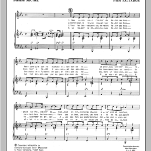 Henri Salvador Robin Des Bois Musik Noten - Piano & Vocal - 115516-0