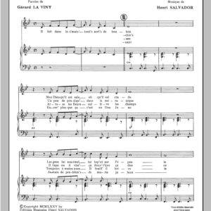 Henri Salvador Roro Musik Noten - Piano & Vocal - 115519-0