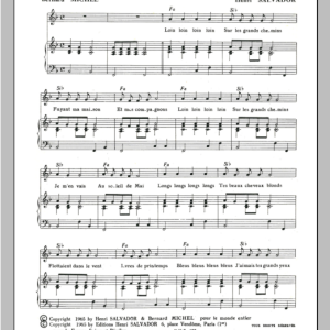 Henri Salvador Sur Les Grands Chemins Musik Noten - Piano & Vocal - 115345-0