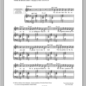 Henri Salvador Syracuse Musik Noten - Piano & Vocal - 115536-0