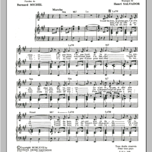 Henri Salvador Touche Du Bois Musik Noten - Piano & Vocal - 115547-0