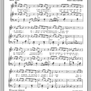 Henri Salvador Trompette D'occasion Musik Noten - Piano & Vocal - 115553-0