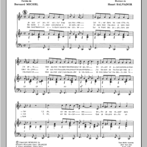 Henri Salvador Vive Les Vacances Musik Noten - Piano & Vocal - 115588-0