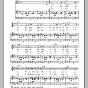 Henri Salvador Vogue La Galere Musik Noten - Piano & Vocal - 115590-0
