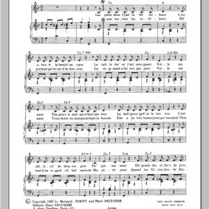 Henri Salvador Voila Ma Soeur Musik Noten - Piano & Vocal - 115591-0