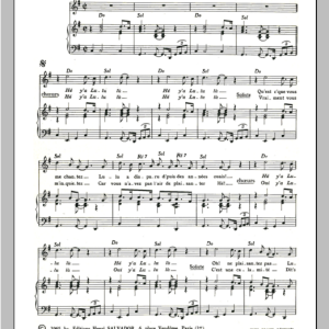 Henri Salvador Y A Lulu La Musik Noten - Piano & Vocal - 115592-0