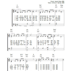 Henrik Metz Mirakelnatten Musik Noten - Piano, Vocal & Guitar Chords - 34147-0