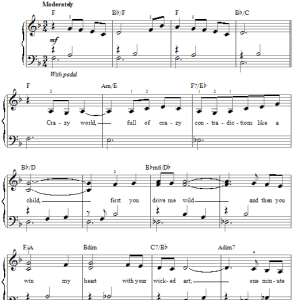 Henry Mancini Crazy World Musik Noten - Piano Solo - 93561-0