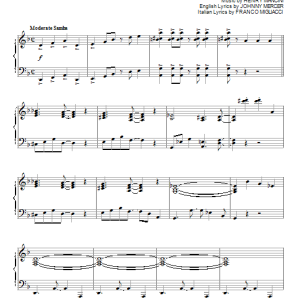 Henry Mancini It Had Better Be Tonight Musik Noten - Piano Solo - 93566-0