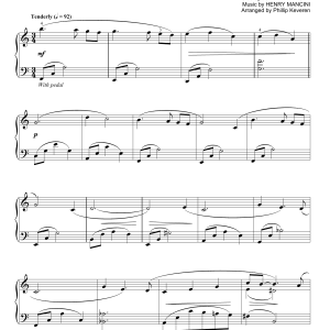 Henry Mancini Moon River (arr. Phillip Keveren) Musik Noten - Piano Solo - 80217-0