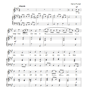 Henry Purcell I Attempt From Loves Sickness To Fly (from The Indian Queen) Musik Noten - Easy Piano - 47360-0