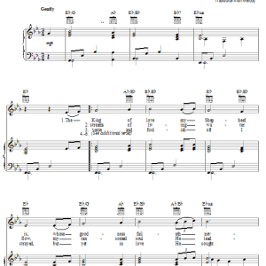 Henry Williams Baker The King Of Love My Shepherd Is Musik Noten - Piano, Vocal & Guitar Chords - 19810-0