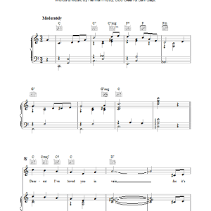 Herman Ruby I'll Always Be In Love With You Musik Noten - Piano, Vocal & Guitar Chords - 36276-0