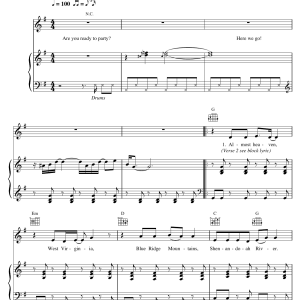 Hermes House Band Country Road Musik Noten - Piano, Vocal & Guitar Chords - 19272-0