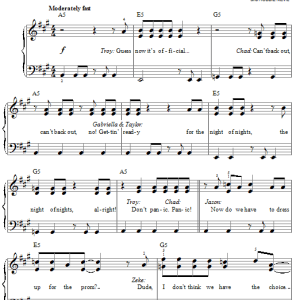 High School Musical 3 Cast A Night To Remember Musik Noten - Easy Piano - 67445-0