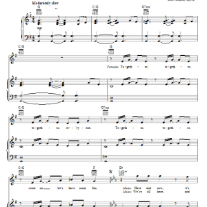 High School Musical 3 Cast We're All In This Together (Graduation Version) (from High School Musical 3: Senior Year) Musik Noten - Piano, Vocal & Guitar Chords - 67440-0