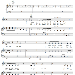 Hilary Duff Do You Want Me? Musik Noten - Piano, Vocal & Guitar Chords - 50426-0