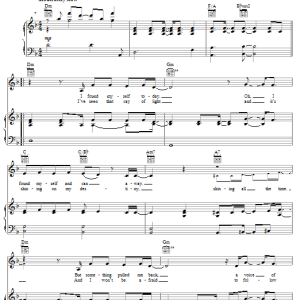 Hilary Duff Someone's Watching Over Me Musik Noten - Piano, Vocal & Guitar Chords - 67053-0