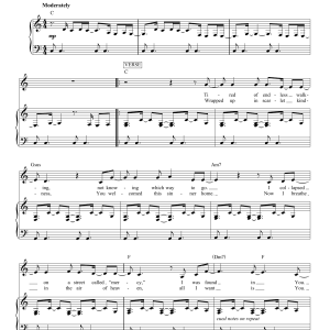 Hillsong United Street Called Mercy Musik Noten - Piano & Vocal - 165061-0