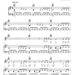 Hillsong Worship Broken Vessels (Amazing Grace) Musik Noten - Easy Piano - 176731-0