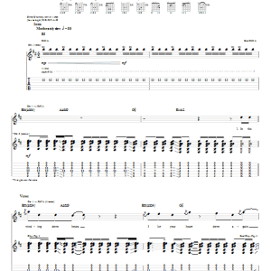 Hinder By The Way Musik Noten - Guitar Tab - 56972-0