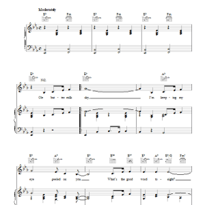 Hoagy Carmichael Old Buttermilk Sky Musik Noten - Piano, Vocal & Guitar Chords - 40388-0