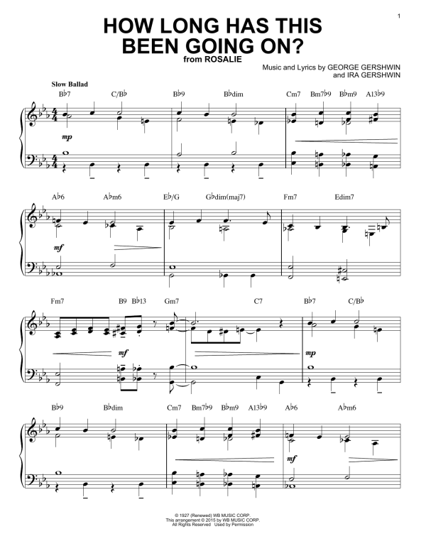 Horace Silver How Long Has This Been Going On? (arr. Brent Edstrom) Musik Noten - Piano Solo - 159798-0