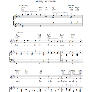 Howard Dietz You And The Night And The Music Musik Noten - Piano, Vocal & Guitar Chords - 39930-0