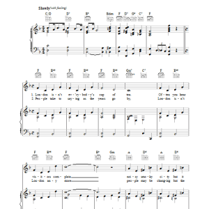 Hubert Gregg Maybe It's Because I'm A Londoner Musik Noten - Piano, Vocal & Guitar Chords - 36485-0