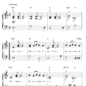 Hugh Montenegro Jeannie Musik Noten - Big Note Piano - 51908-0