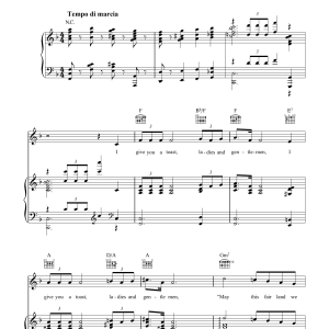 Hughie Charles There'll Always Be An England Musik Noten - Piano, Vocal & Guitar Chords - 36509-0