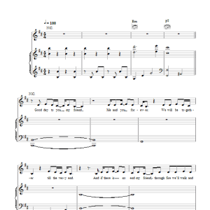 Ian Brown Me And You Forever Musik Noten - Piano, Vocal & Guitar Chords - 40282-0