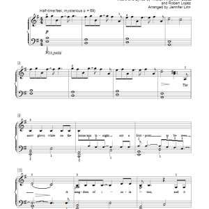 Idina Menzel Let It Go (from Frozen) (arr. Jennifer Linn) Musik Noten - Educational Piano - 154616-0