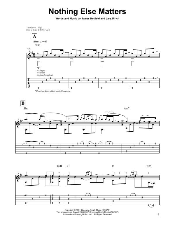 Igor Presnyakov Nothing Else Matters Musik Noten - Solo Guitar - 178021-0
