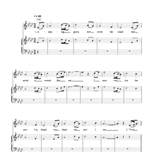 Il Divo Amazing Grace Musik Noten - Piano, Vocal & Guitar Chords - 45457-0