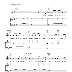 Il Divo La Luna Musik Noten - Piano, Vocal & Guitar Chords - 45461-0