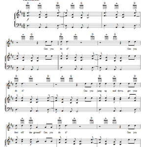 Imagination Movers Can You Do It? Musik Noten - Piano, Vocal & Guitar Chords - 72726-0