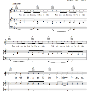 Imagination Movers I Want My Mommy (Time For Bed) Musik Noten - Piano, Vocal & Guitar Chords - 72724-0