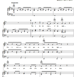 Imagination Movers The Last Song Musik Noten - Piano, Vocal & Guitar Chords - 72709-0
