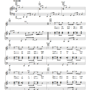 Imagine Dragons Tiptoe Musik Noten - Piano, Vocal & Guitar Chords - 94332-0