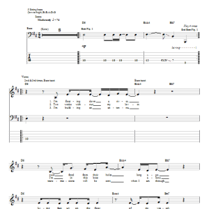 Incubus Aqueous Transmission Musik Noten - Bass Guitar Tab - 24359-0