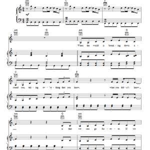 Ingrid Michaelson Afterlife Musik Noten - Piano, Vocal & Guitar Chords - 153995-0