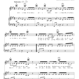 Ingrid Michaelson Celebrate Musik Noten - Piano, Vocal & Guitar Chords - 174749-0