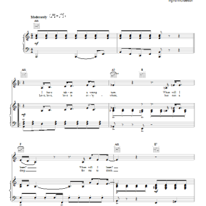 Ingrid Michaelson Locked Up Musik Noten - Piano, Vocal & Guitar Chords - 87944-0