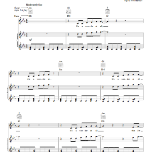 Ingrid Michaelson This Is War Musik Noten - Piano, Vocal & Guitar Chords - 89219-0