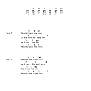 Ingrid Michaelson When The Leaves Musik Noten - Ukulele Chords/Lyrics - 163255-0